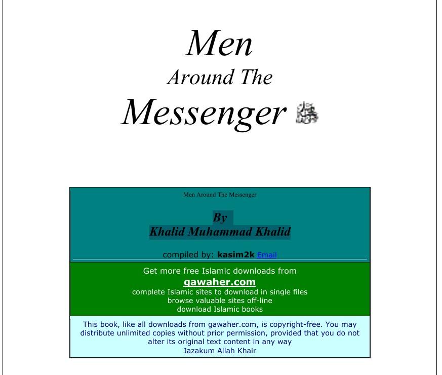 Men Around the Messenger