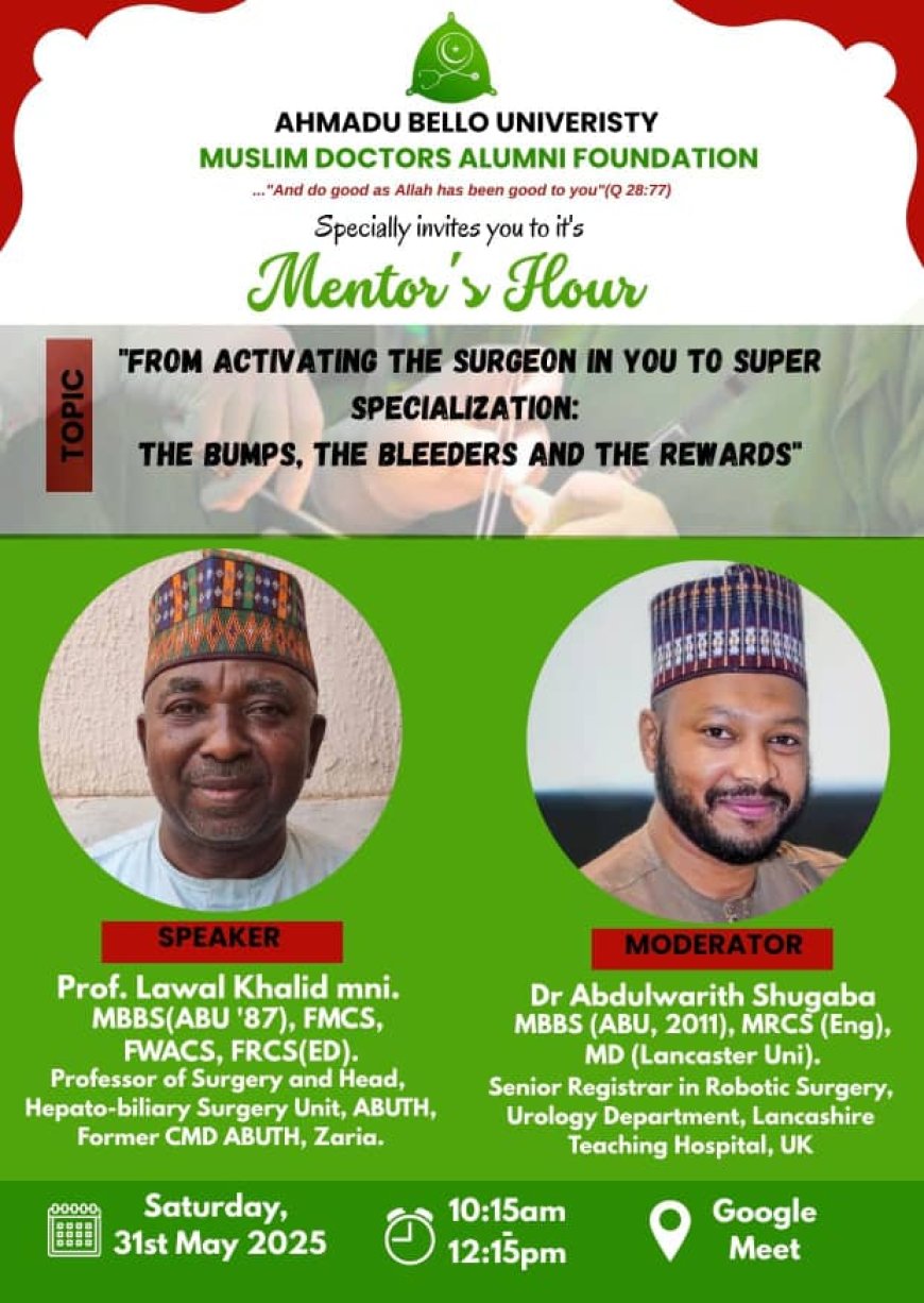 Mentor's Hour – From Activating the Surgeon in You to Super Specialization: The Bumps, The Bleeders, and The Rewards