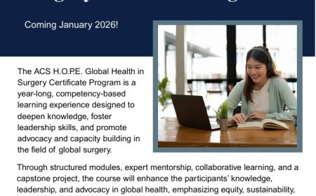 Global Health in Surgery Certificate Program – Launching January 2026