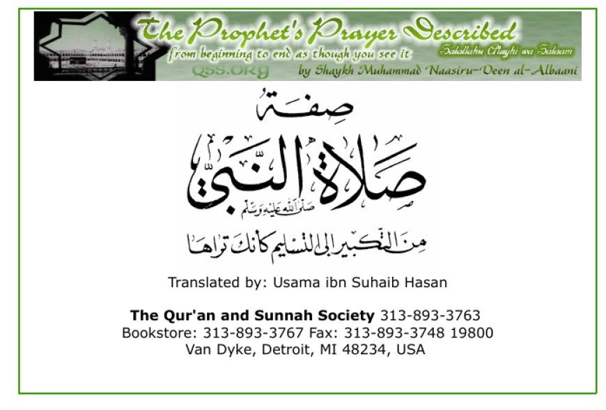 Sifat Salaat an-Nabi – A Comprehensive Guide to the Prophet’s Prayer