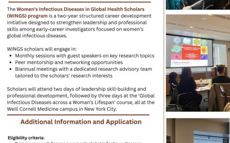 Apply Now: Women’s Infectious Diseases Global Scholars (WINGS) Program – May 11–15, 2026 at Weill Cornell Medicine