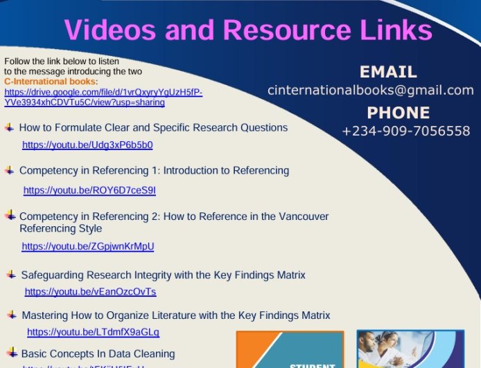 C-International Books, Videos & Research Resources – Comprehensive Learning Materials