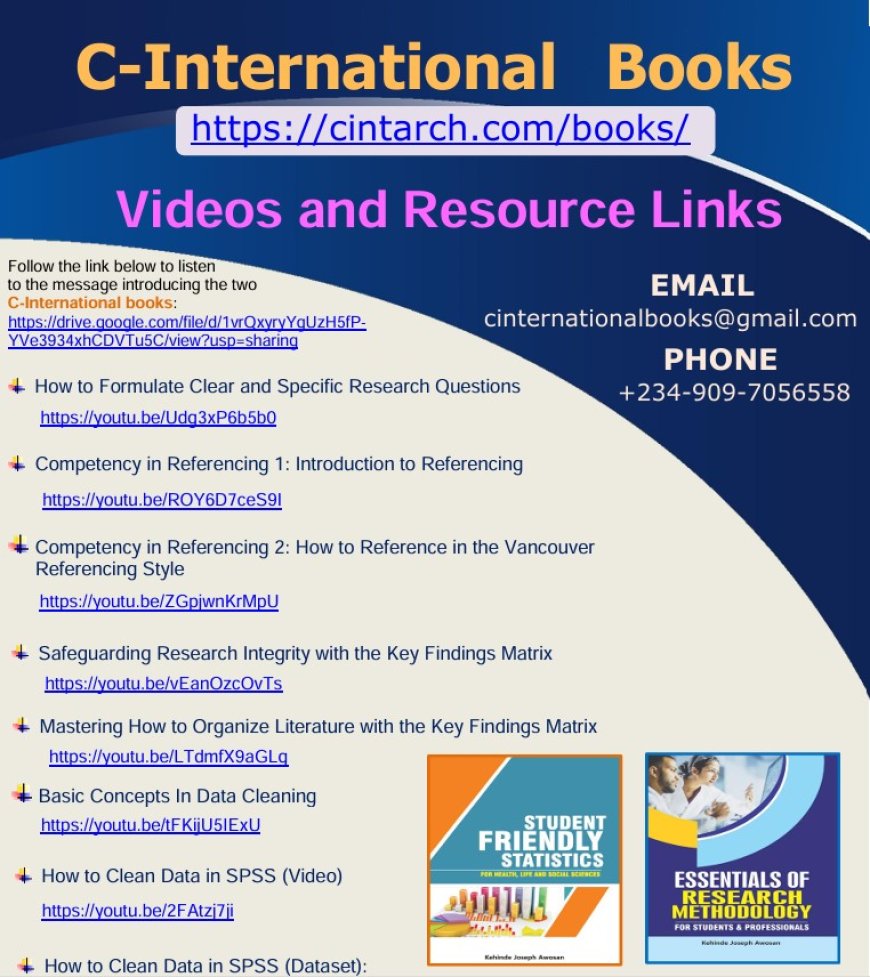 C-International Books, Videos & Research Resources – Comprehensive Learning Materials