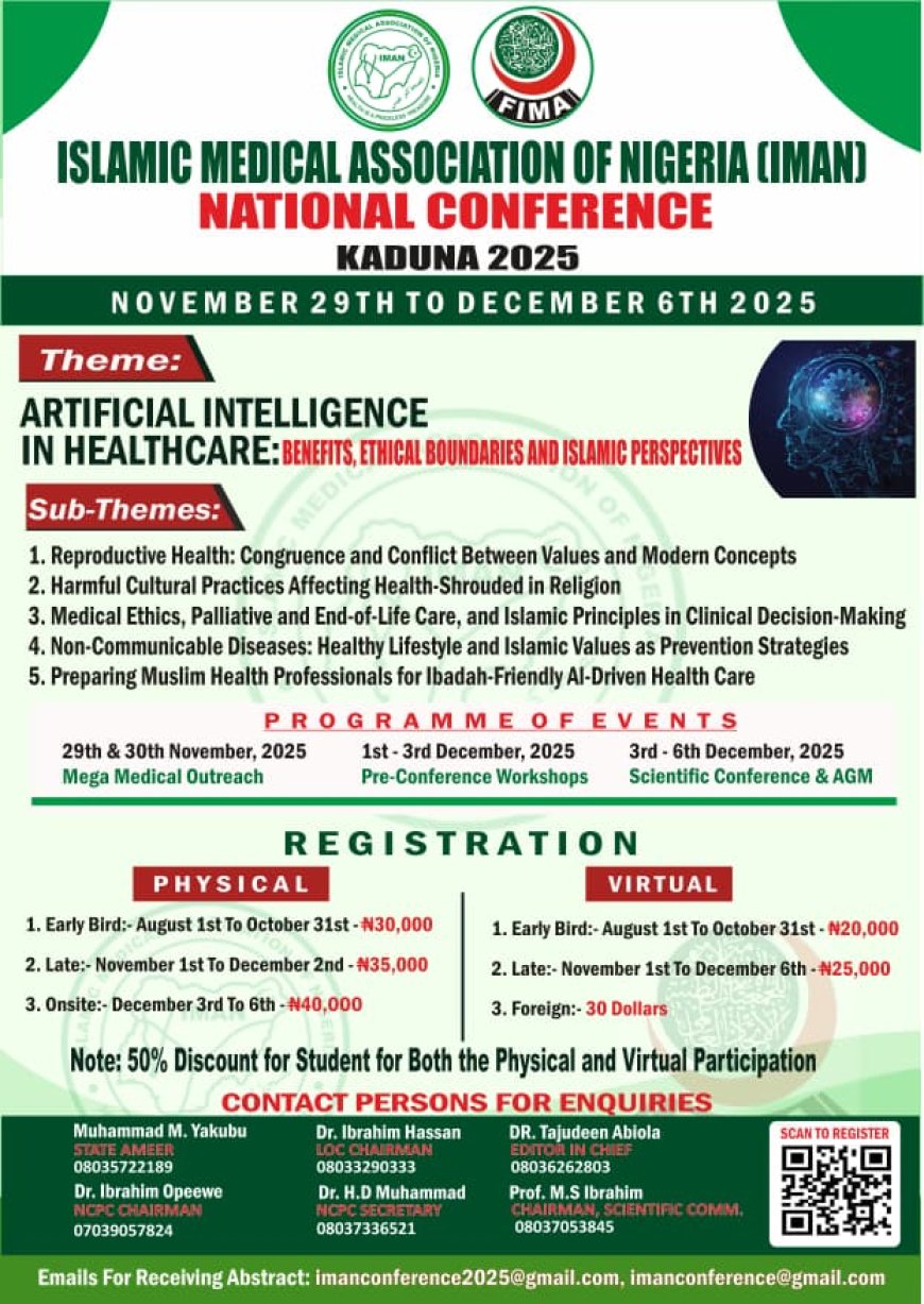 Islamic Medical Association of Nigeria (IMAN) National Conference 2025 – Kaduna