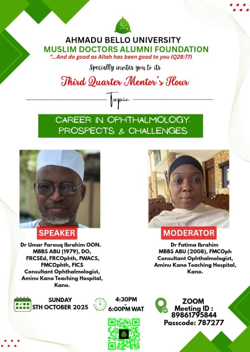 Eighth Edition of ABUMDAF Mentor’s Hour – A Rewarding Session with Dr. Umar Farouq Ibrahim (OON)