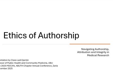 Presentation: Ethics of Authorship in Medical Research