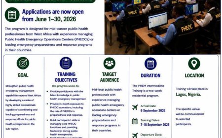 West Africa Regional Public Health Emergency Management (PHEM) Intermediate Training 2026 – Applications Open
