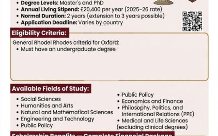 Rhodes Scholarship 2027 at the University of Oxford, United Kingdom (Fully Funded)